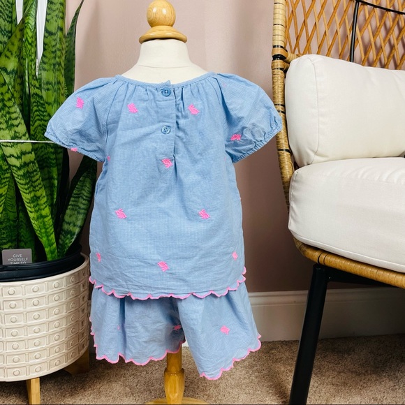 GAP bunny rabbit embroidered two piece set - Picture 3 of 7